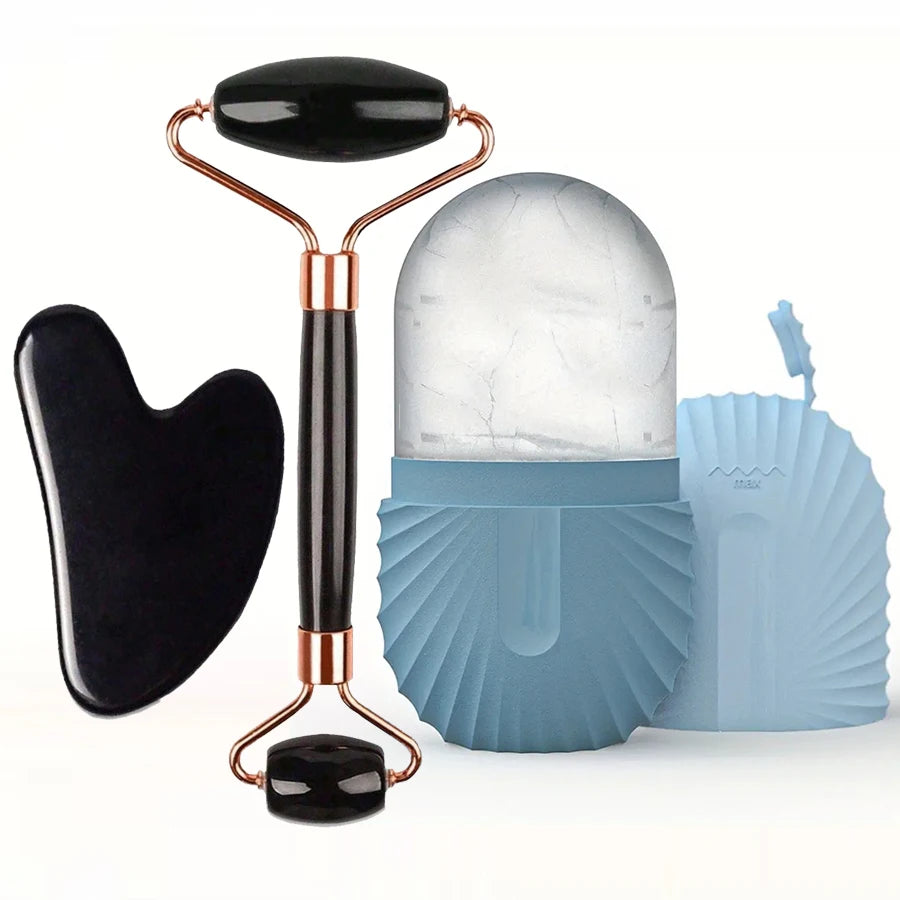 IceGlow Pro™ – Rouleau de Glace 3-en-1 & Gua Sha ❄️