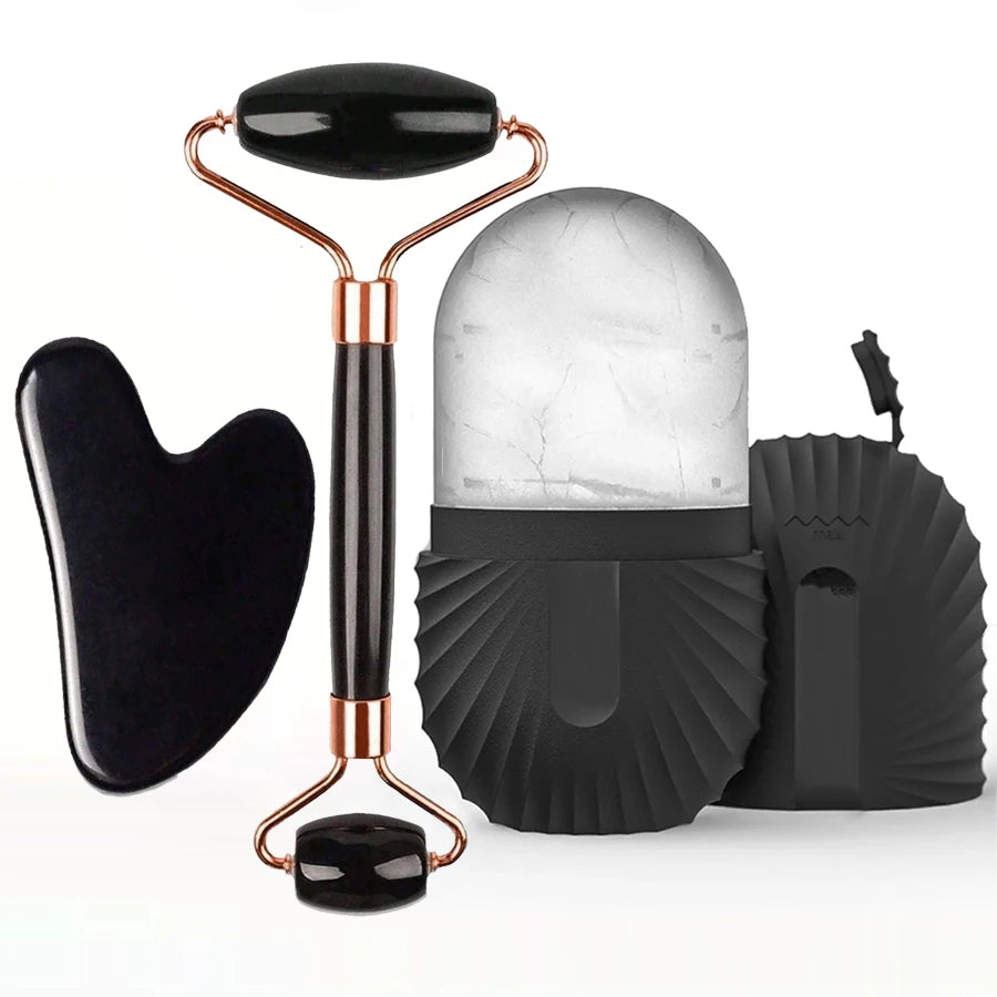 IceGlow Pro™ – Rouleau de Glace 3-en-1 & Gua Sha ❄️