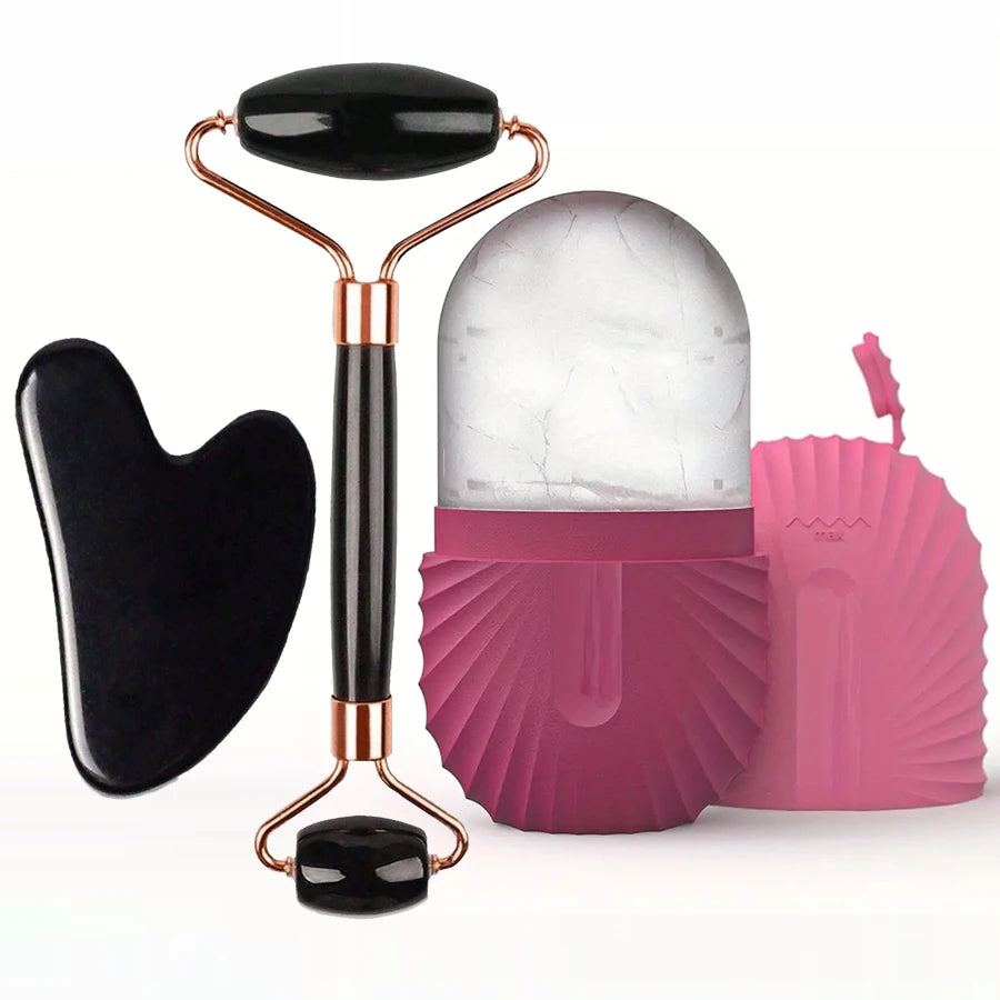 IceGlow Pro™ – Rouleau de Glace 3-en-1 & Gua Sha ❄️